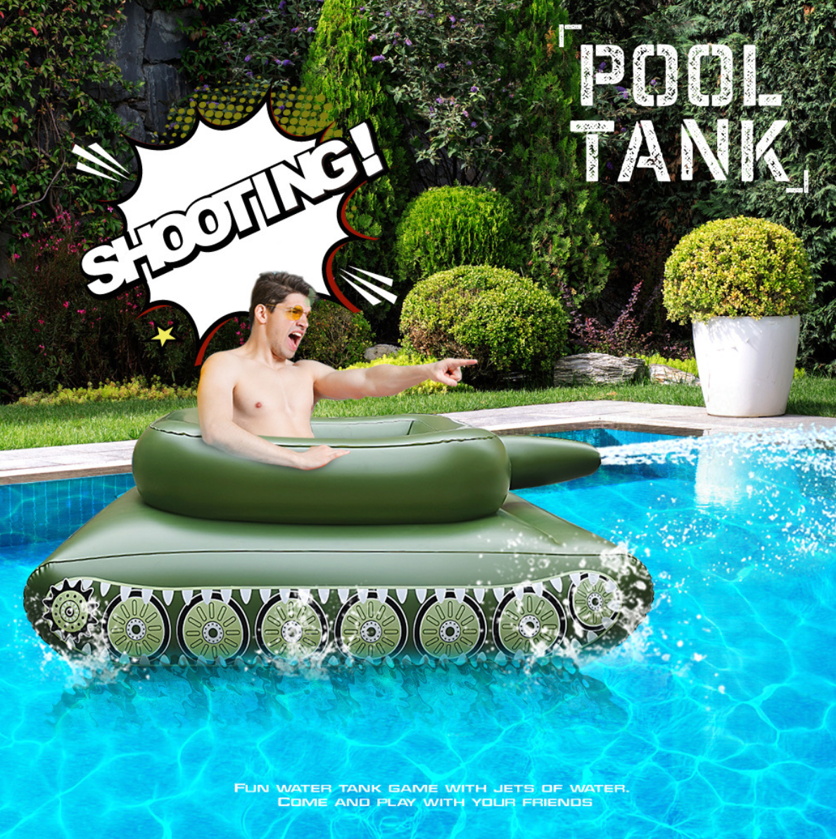 Inflatable Pool Tank with Water Jets - Fun for Adults & Kids