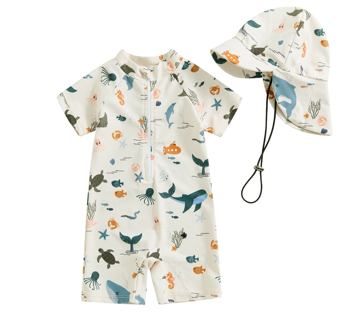 Baby & Toddler Short-Sleeve Swimsuit