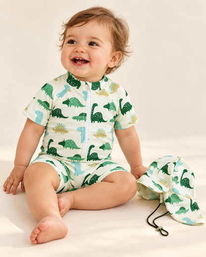 Baby & Toddler Short-Sleeve Swimsuit